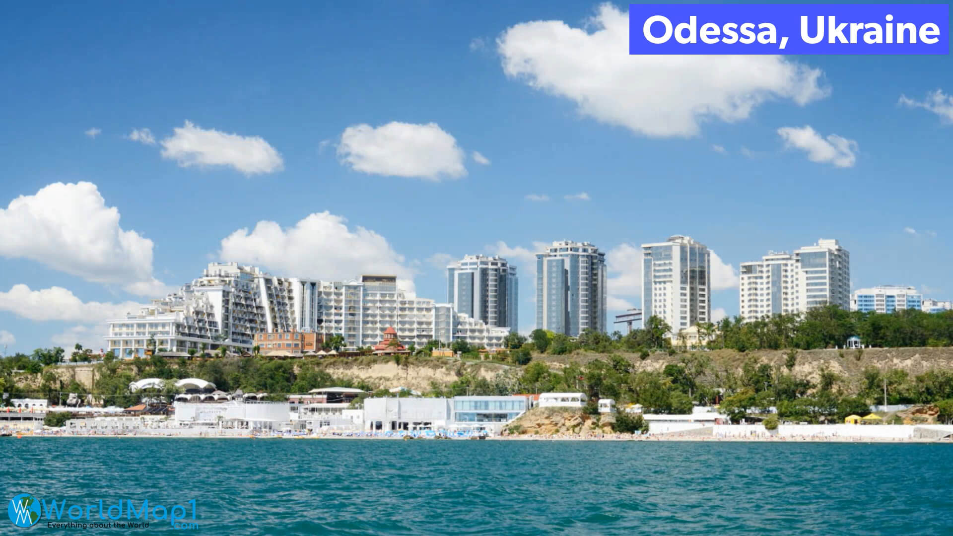 Blick vom Meer von Odessa